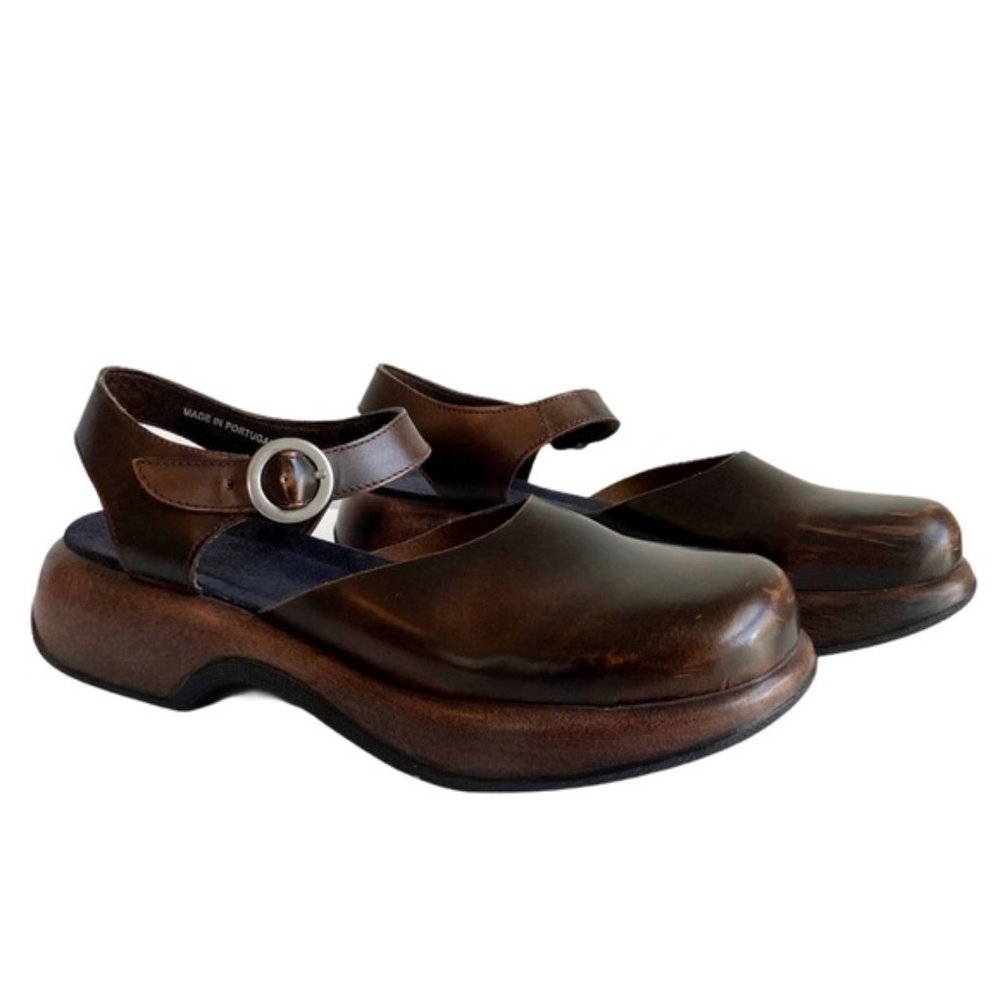 DANSKO Brown Sam Mary Jane Sandal Clogs CUTE!